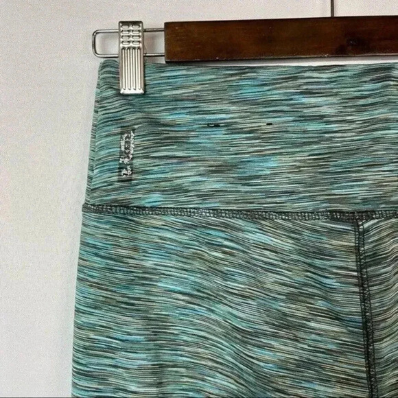 RBX Blue Green Striped Cropped Mid Rise Athletic Pants S - Picture 3 of 4